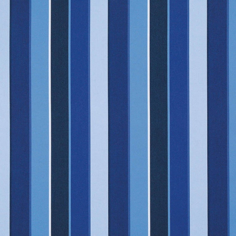 Sunbrella Milano Acrylic Fabric - Cobalt Blue Stripes, 54" Width (1 Yard)