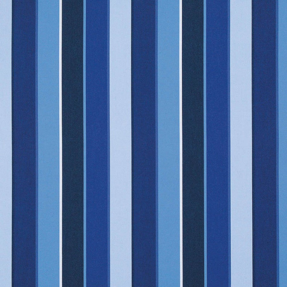 Sunbrella Milano Acrylic Fabric - Cobalt Blue Stripes, 54" Width (1 Yard)