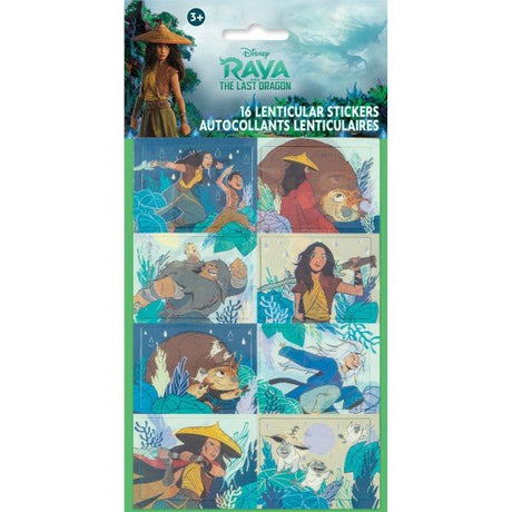 Raya & The Last Dragon Stickers 16 Pack
