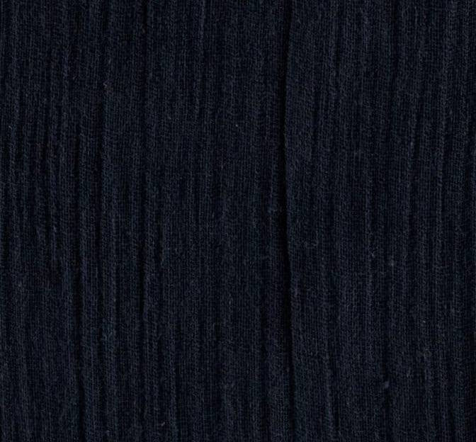 Rayon Crinkle Solid Navy Rayon Fabric - Navy, 50/51" Width