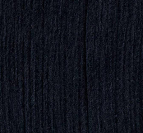 Rayon Crinkle Solid Navy Rayon Fabric - Navy, 50/51" Width