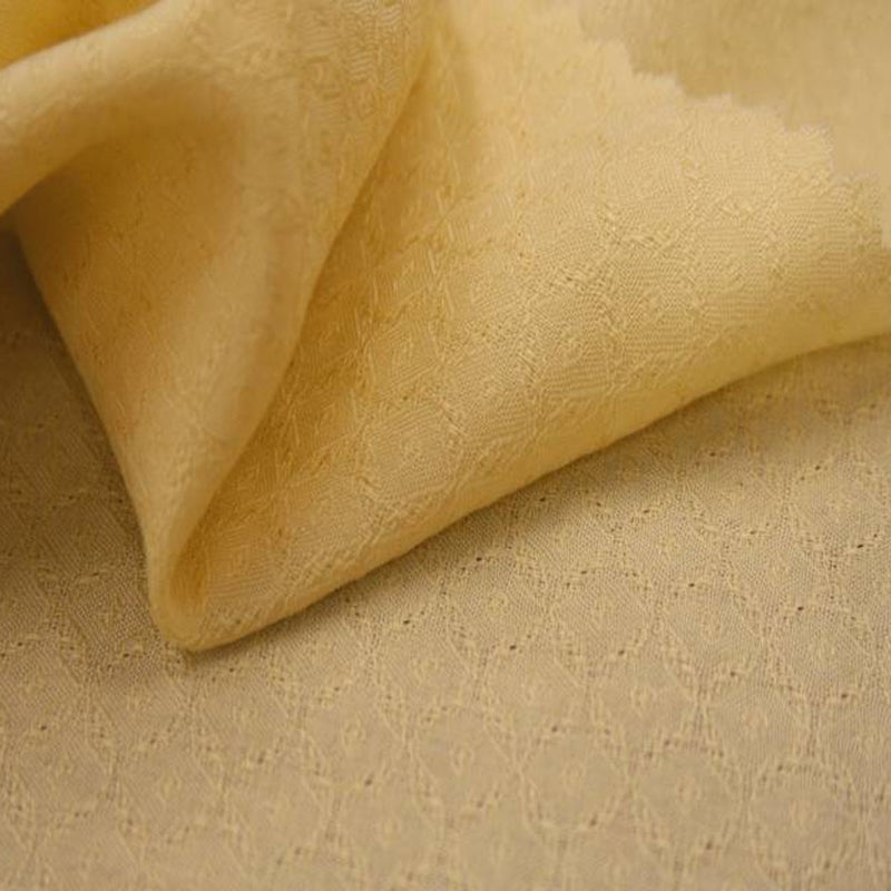 1 Yard Rayon Jacquard Diamond Banana Fabric for Dresses Trousers and Décor 53/54" Width