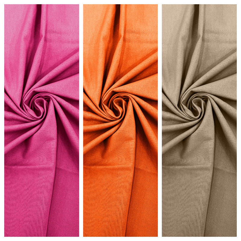 Rayon Natural Linen Fabric - Natural Texture, 55" Width (1 Yard)