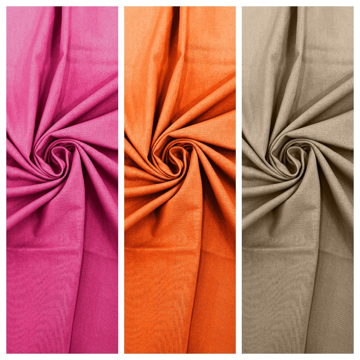 Rayon Natural Linen Fabric - Natural Texture, 55" Width (1 Yard)