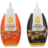 Wilton Black and Orange Halloween Cookie Icing Set – 2 Bottles, 18 oz. Total