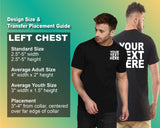 Pack: 12 Fast Custom Tees – Personalize with Photo, Text, or Artwork on Back & Front (Black)