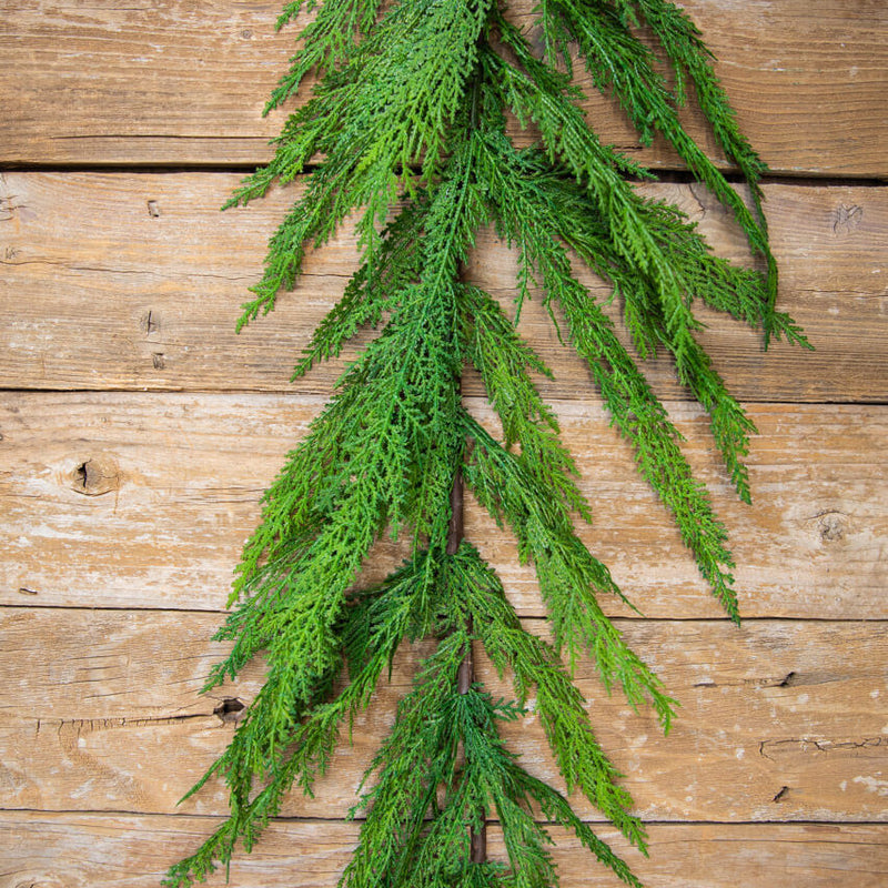 48 Inch Real Touch Lebanon Cedar Full Garland Artificial Christmas Greenery