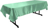 Rectangular Bridal Satin Polyester Fabric - Tablecloth, 58" X 144" (1 Piece)