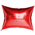 Foil Balloon Rectangular Pillow Panel Red