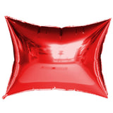 Foil Balloon Rectangular Pillow Panel Red