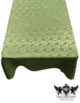 Roses Jacquard Satin Fabric - Rose Pattern, 60" X 102" (1 Piece)