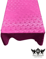 Roses Jacquard Satin Fabric - Rose Pattern, 60" X 108" (1 Piece)