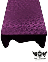 Roses Jacquard Satin Fabric - Rose Pattern, 60" X 120" (1 Piece)