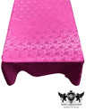 Rectangular Tablecloth Roses Jacquard Satin Fabric - Rose Pattern, 60" X 72" (1 Piece)
