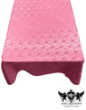 Rectangular Tablecloth Roses Jacquard Satin Fabric - Rose Pattern, 60" X 72" (1 Piece)