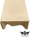 Rectangular Tablecloth Roses Jacquard Satin Fabric - Rose Pattern, 60" X 72" (1 Piece)