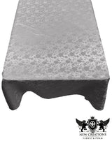 Roses Jacquard Satin Fabric - Rose Pattern, 60" X 84" (1 Piece)