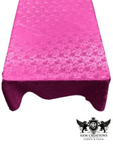 Roses Jacquard Satin Fabric - Rose Pattern, 60" X 84" (1 Piece)