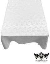 Roses Jacquard Satin Fabric - Rose Pattern, 60" X 90" (1 Piece)