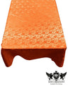 Rectangular Tablecloth Roses Jacquard Satin Fabric - Rose Pattern, 60" X 144" (1 Piece)