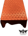 Rectangular Tablecloth Roses Jacquard Satin Fabric - Rose Pattern, 60" X 144" (1 Piece)
