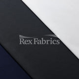 Recycled Interlock Sports Recycled Polyester Spandex Fabric - Solid, 58-60" Width, 240 GSM, Black, White, Silver, Navy, Charcoal (1 Yard)