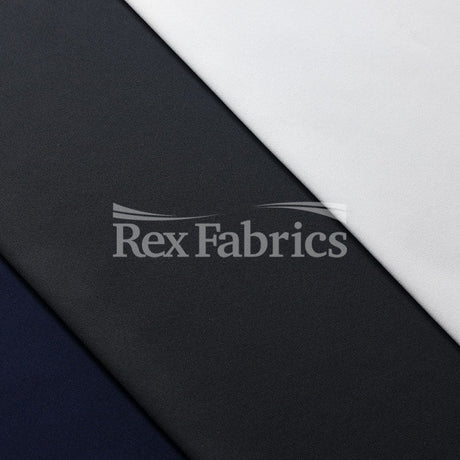 Recycled Interlock Sports Recycled Polyester Spandex Fabric - Solid, 58-60" Width, 240 GSM, Black, White, Silver, Navy, Charcoal (1 Yard)