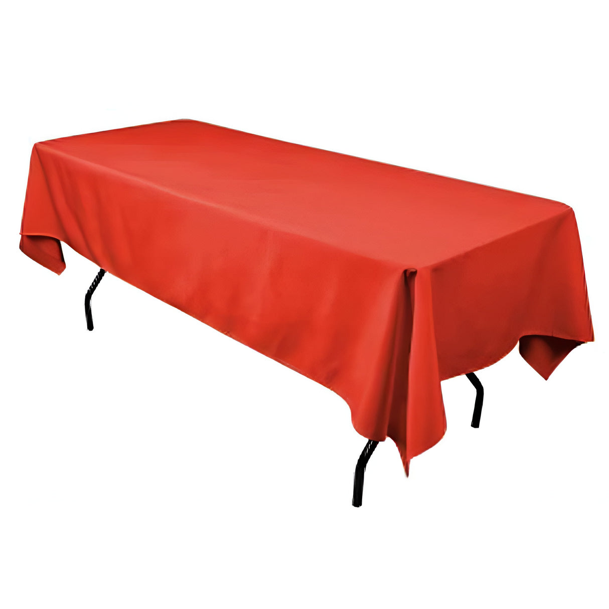 Polyester Rectangular Tablecloth Polyester Fabric - Wrinkle-Resistant, Stain-Proof, Washable, 60" X 144"