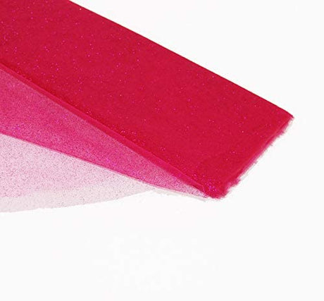 10 yardas de tela de tul con brillo en rollo para decoración de bodas y fiestas, 54 pulgadas de ancho