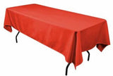 Polyester Rectangular Tablecloth 60x144 Inch – Durable Reusable Table Linen for Weddings, Parties, Banquets & Events