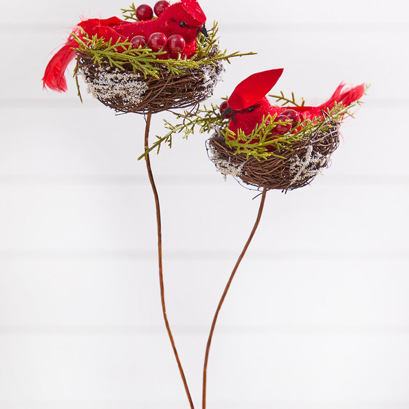 22" Red Bird Spray