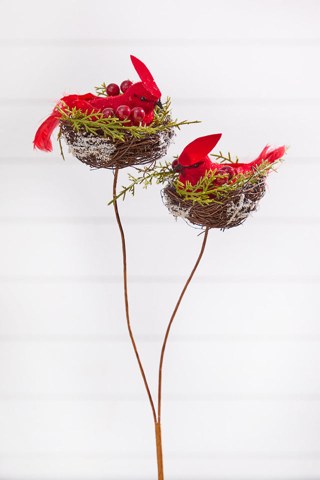 22" Red Bird Spray