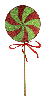 17" Red/Green Lollipop Pick