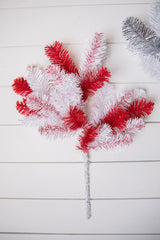21” Caprico PVC Spray – Red & White Festive Holiday Branch