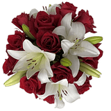 Spectacular Rose & Lily Fresh Flower Bouquet Arrangement