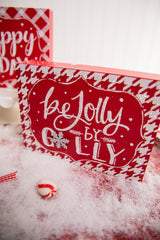 Red & White Christmas Block