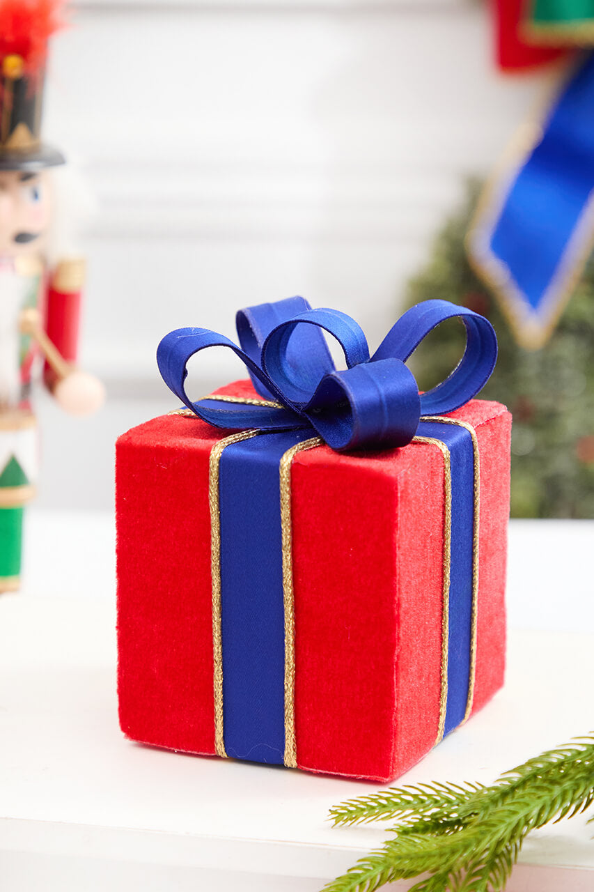 6" Nutcracker Velvet Gift Box