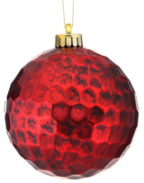 12cm Hammered Antique Ball Ornament