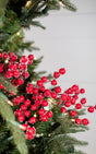 29” Red Iced Crabapple Christmas Sprays (Weather Resistant)