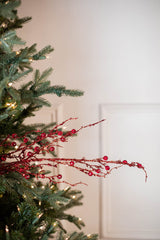 42” Jeweled Bead Branch Spray - Red