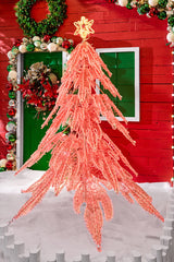 7.5' Giant Red Twinkling Tree