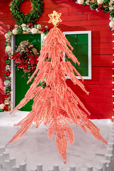 7.5' Giant Red Twinkling Tree