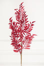 30" Red Metallic Pepperberry Stem