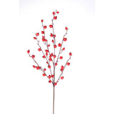 30” Mini Red Pomegranate Christmas Spray
