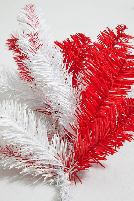 21” Caprico PVC Spray – Red & White Festive Holiday Branch