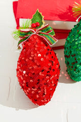 7" Sequin Finial Ornament