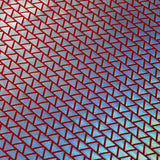 Disco Diamond Nylon Spandex Fabric - Hologram Triangle Print, 58/60" Width (1 Yard)