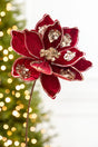 19" x 10" Burgundy Magnolia Stem