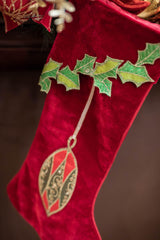 25" Velvet Hanging Ornaments Stocking
