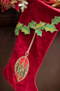 25" Velvet Hanging Ornaments Stocking